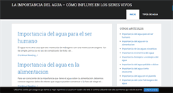 Desktop Screenshot of importanciadelagua.biz