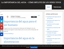 Tablet Screenshot of importanciadelagua.biz