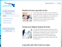 Tablet Screenshot of importanciadelagua.net